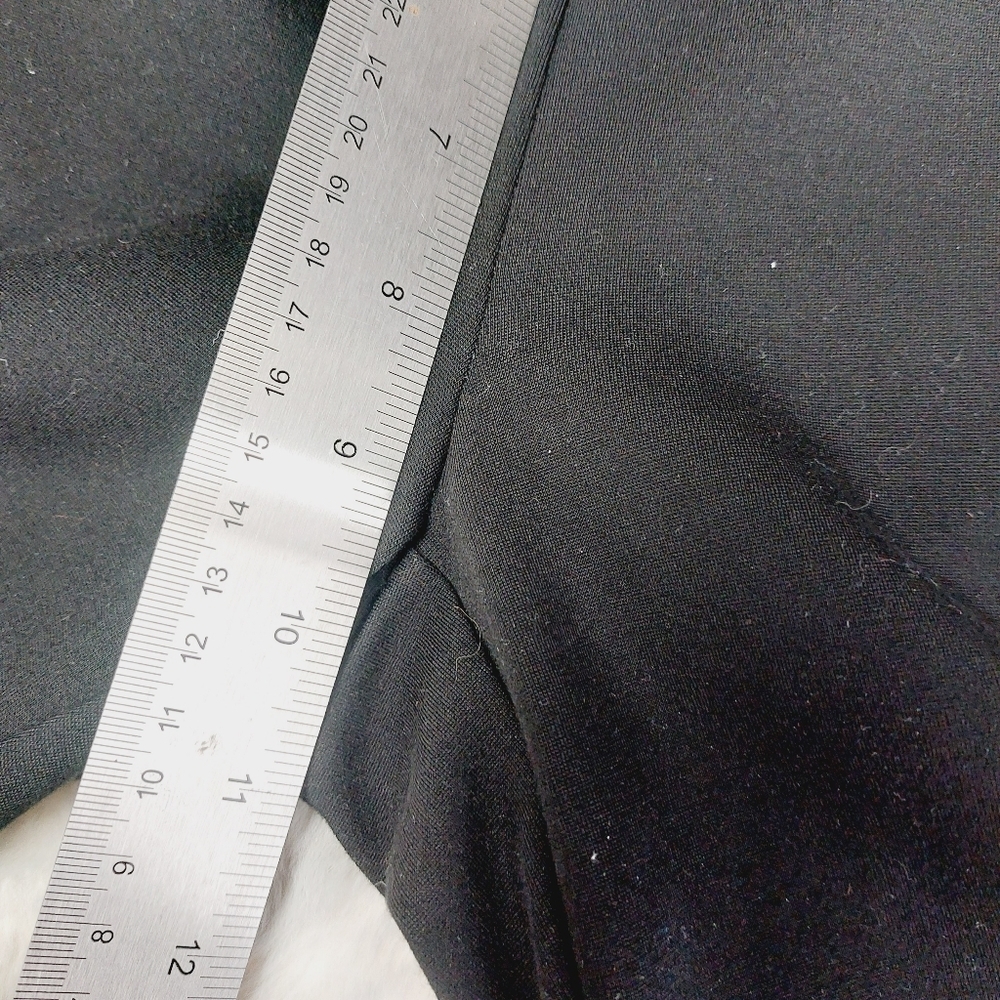 Talbots Soho Black Solid Shadow Heather Leggings P5220 - Picture 7 of 11